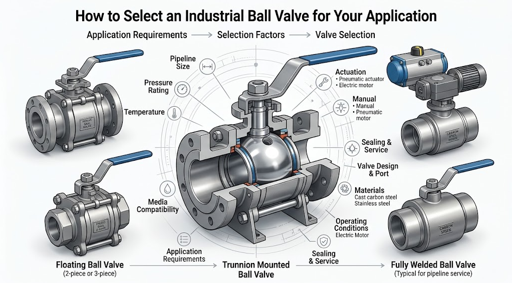 Cara Memilih Ball Valve Industri untuk Aplikasi Anda